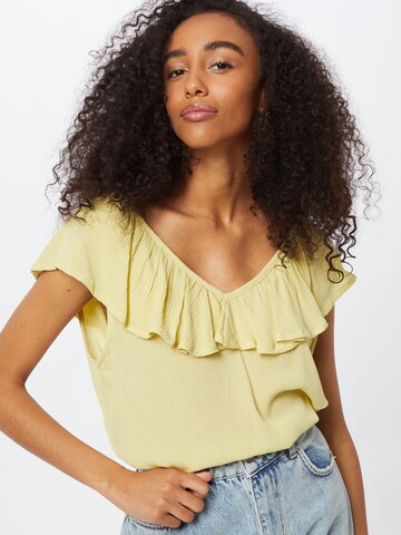 ICHI Blouse in Yellow: front