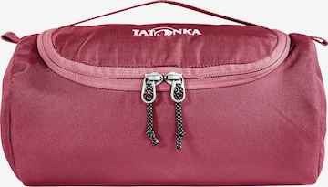 TATONKA Toiletry Bag 'Care Barrel' in Red: front