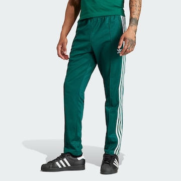 Coupe slim Pantalon 'Adicolor Classics Beckenbauer' ADIDAS ORIGINALS en vert : devant