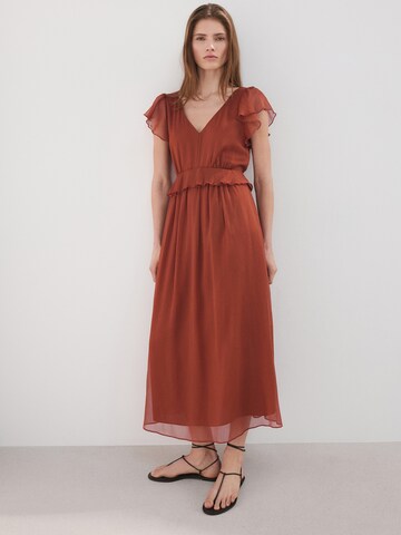 MANGO Jurk 'Sofia' in Oranje