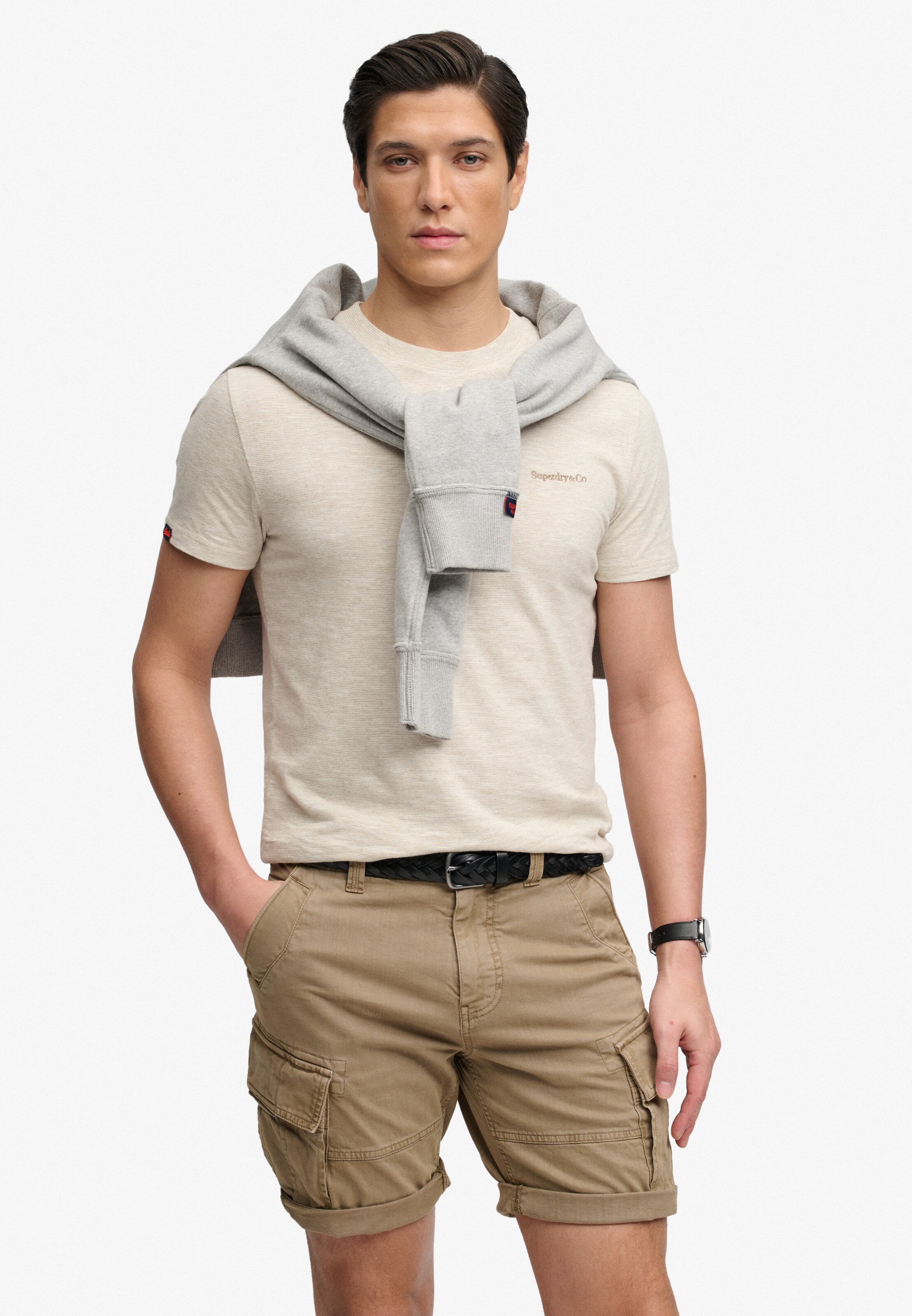 Regular Pantalon cargo Superdry & Co en marron