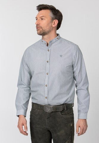 STOCKERPOINT Regular fit Traditional button up shirt 'Frederik' in Green: front