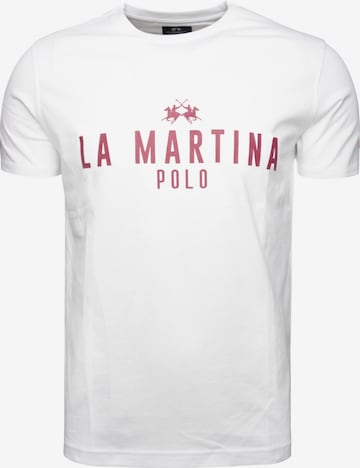 T-Shirt 'Mar322' La Martina en blanc : devant