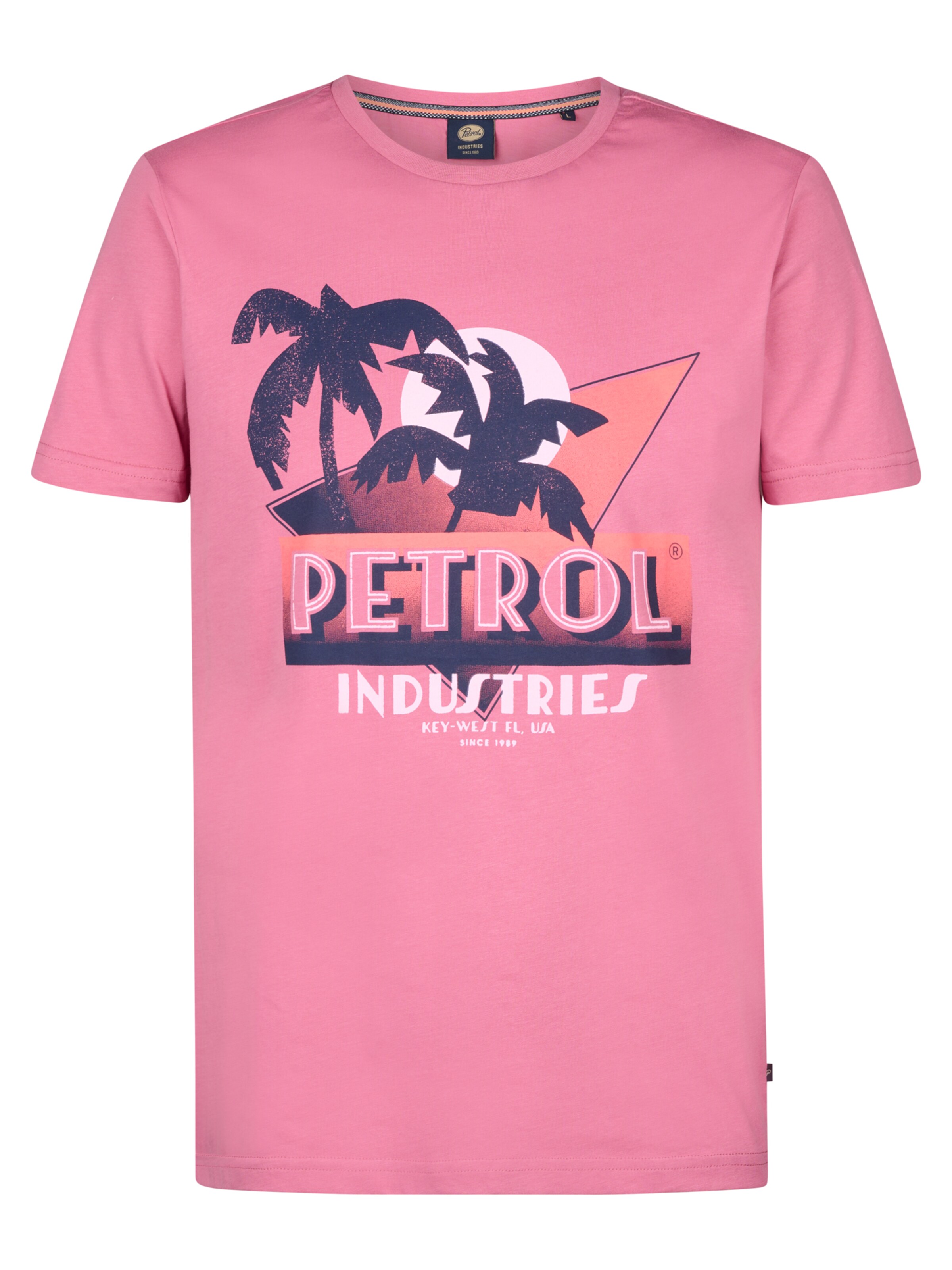 Petrol Industries Μπλουζάκι 'Azul' σε ροζ: μπροστά