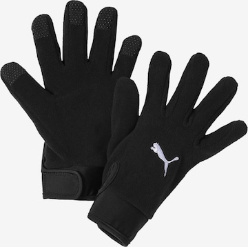 PUMA Athletic Gloves 'LIGA 21' in Black: front
