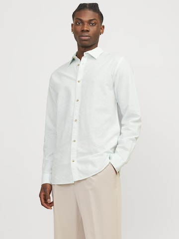 žalia JACK & JONES Standartinis modelis Marškiniai 'Summer': priekis