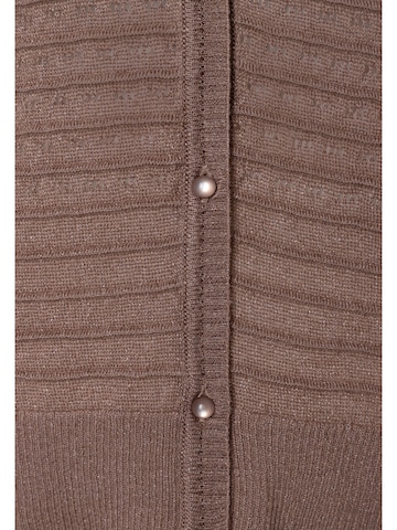 MORE & MORE Strickjacke in Braun