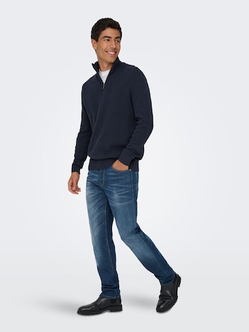 Only & Sons Pullover 'ONSMace' i blå