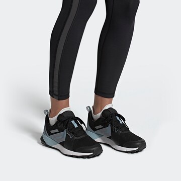 ADIDAS TERREX Running Shoes in Black: front