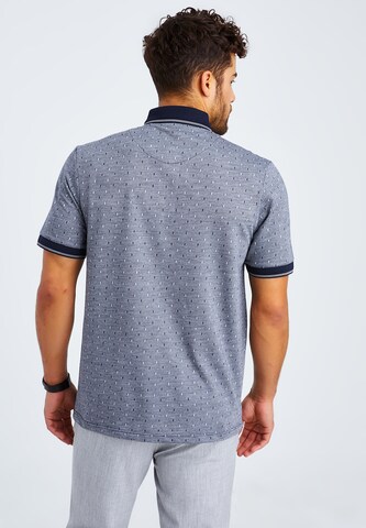 Leif Nelson T-Shirt Polo in Blau