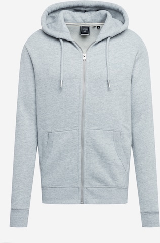 Superdry Zip-Up Hoodie 'VINTAGE' in Grey: front