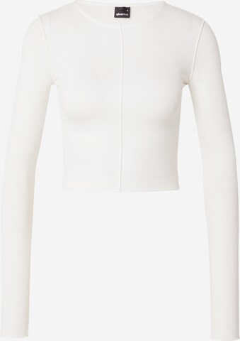 Gina Tricot Shirt in Wit: voorkant