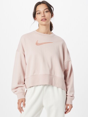 Nike Sportswear Sweatshirt 'Swoosh' in Roze: voorkant