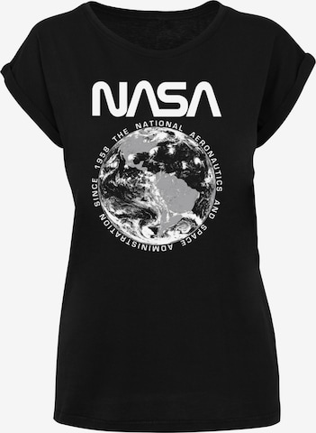 F4NT4STIC Shirt 'NASA Planet Earth' in Black: front