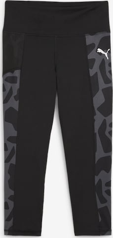 PUMA Skinny Workout Pants in Black: front