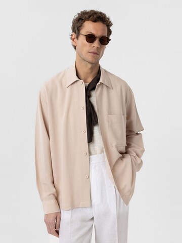 Antioch Regular fit Button Up Shirt 'Ash' in Beige