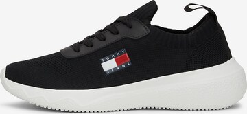 Sneaker bassa di Tommy Jeans in nero: frontale