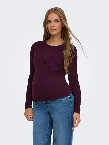 Only Maternity Shirt 'OLMKAILA' in Rot: Vorderseite