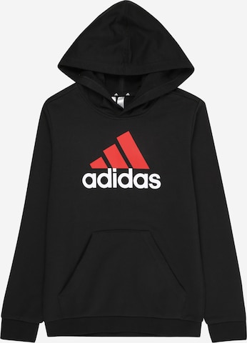 ADIDAS PERFORMANCE Sport sweatshirt 'Essentials Two-Colored Big Logo ' i svart: framsida