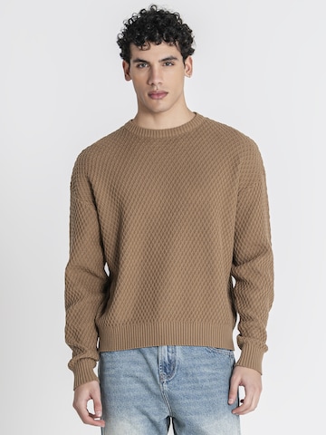 Sweat-shirt Gianni Kavanagh en beige : devant