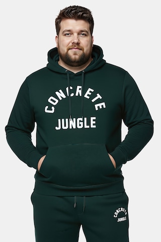 Men Plus Sweatshirt in Green: front