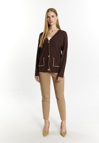 DreiMaster Klassik Knit cardigan 'Acalmar' in Brown