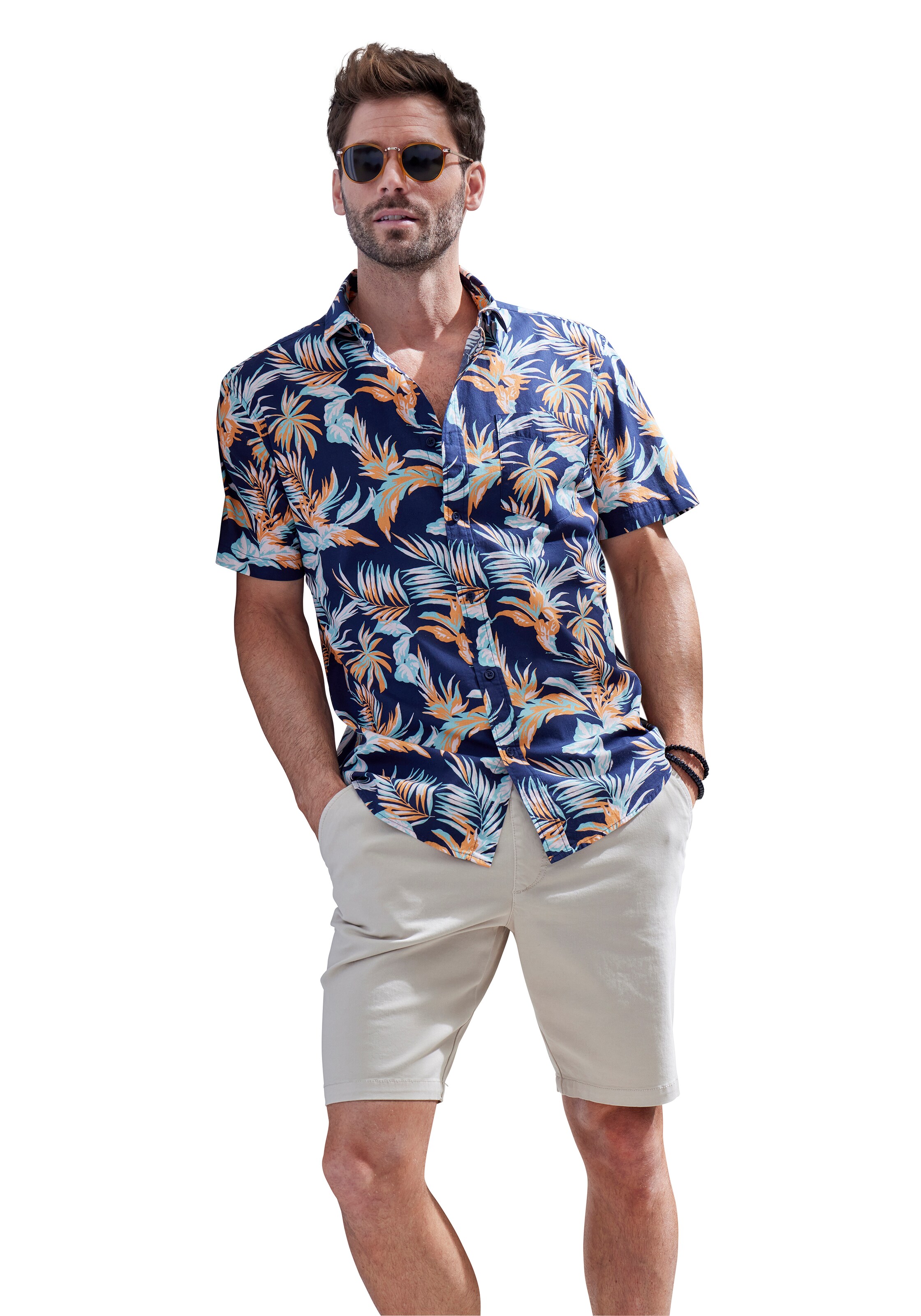 JOHN DEVIN Regular Fit Hemd in Mischfarben: Vorderseite