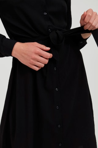ICHI - Vestido camisero 'MAIN' en negro