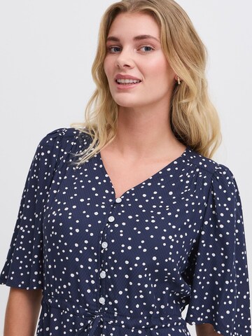 Fransa Midikleid ' FRKAMMA ' in Blau