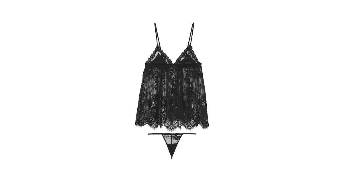 LingaDore Set: Negligée und String in Schwarz | ABOUT YOU