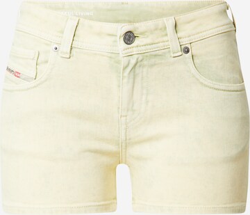 DIESEL Skinny Shorts 'LYLA' in Grün: predná strana