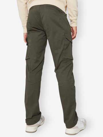 Threadbare Slimfit lange Cargohose 'Battle Drill' in Grün