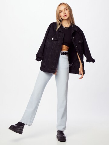 WEEKDAY Loosefit Jeans 'Rowe Extra High Straight' in Blau