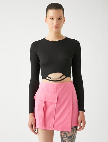 Koton Shirt in Zwart: voorkant