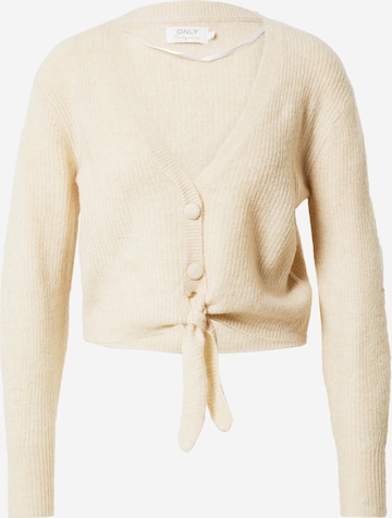 ONLY Knit cardigan 'MONICA' in Beige: front