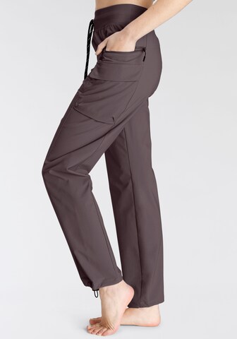 LASCANA ACTIVE Regular Outdoor trousers in Grey