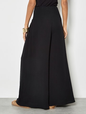 Wide Leg Pantalon ' ' Apricot en noir