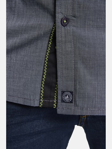 Jan Vanderstorm Comfort fit Button Up Shirt ' Mildon ' in Grey