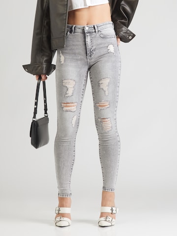 ONLY Skinny Fit Дънки 'WAUW' в сиво: отпред