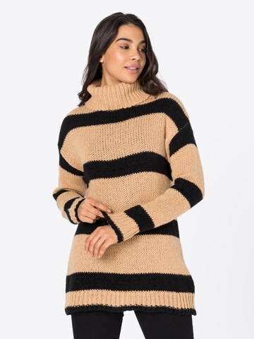 PIECES Sweater 'Anni' in Brown: front