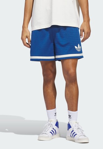 ADIDAS ORIGINALS Loose fit Trousers 'Originals Basketball' in Blue: front