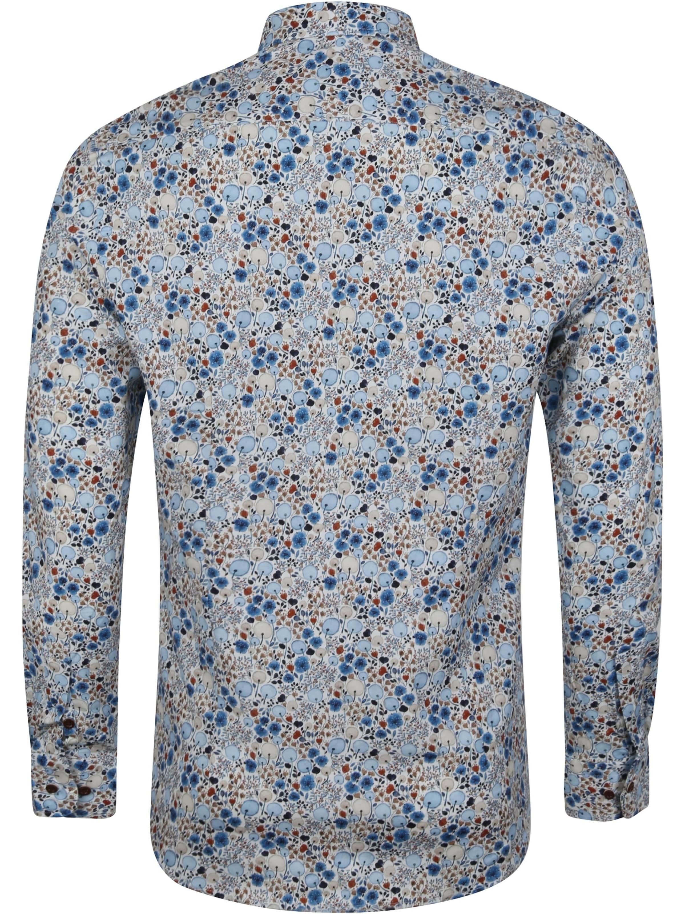 Suitable Slim fit Overhemd in Blauw