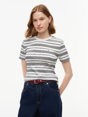 balta TOMMY HILFIGER Marškinėliai 'CODY': priekis