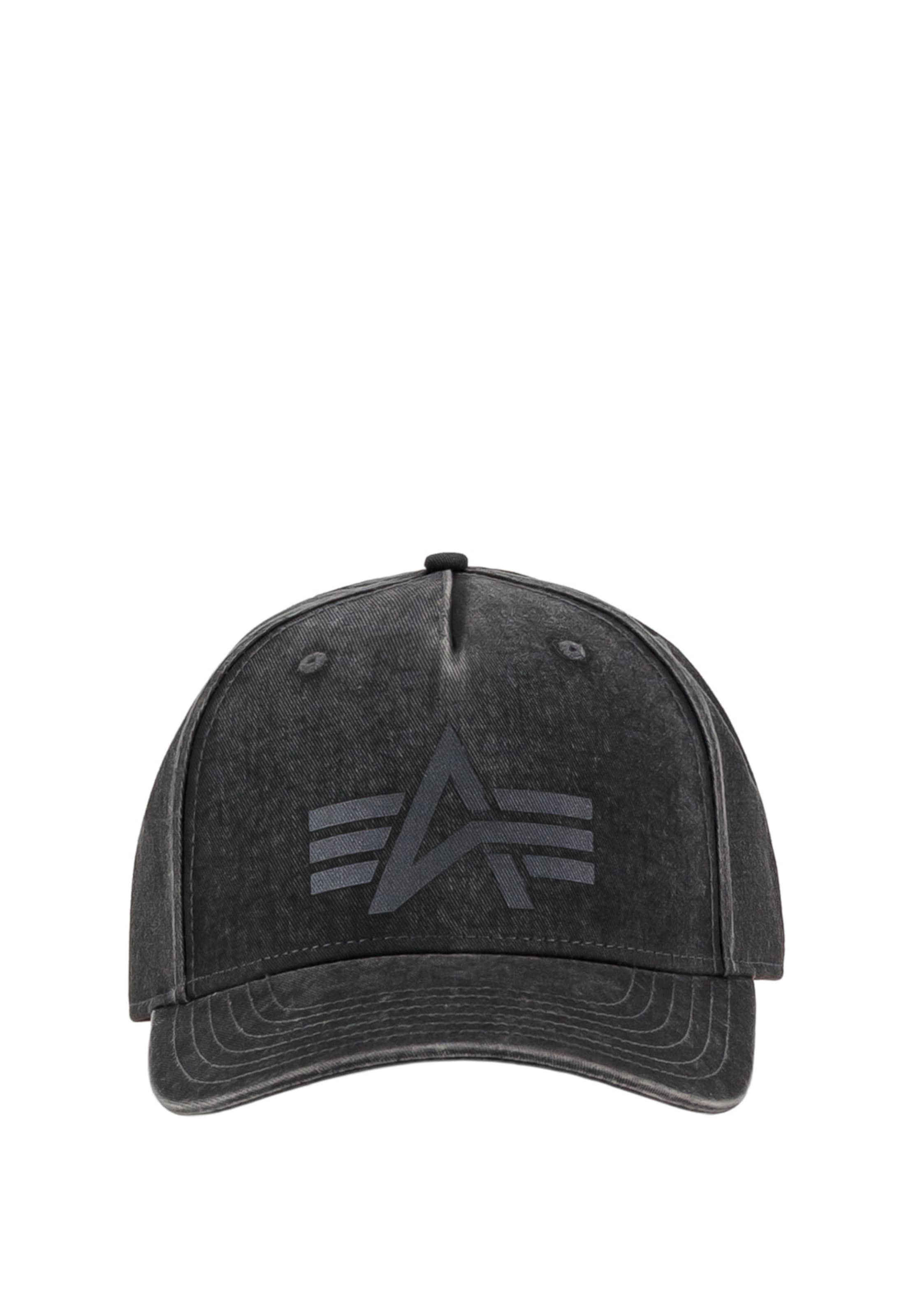 ALPHA INDUSTRIES Casquette en 55-60 en graphite / noir denim, Vue avec produit