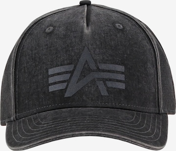 ALPHA INDUSTRIES Кепка в Черный: спереди
