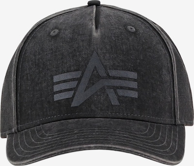 ALPHA INDUSTRIES Lippalakki koossa 55-60 värissä grafiitti / musta denim, Tuotenäkymä