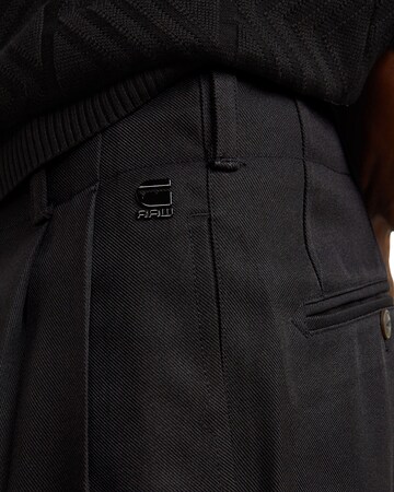Loosefit Pantalon à pince G-STAR en noir