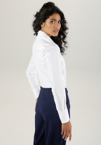 Aniston SELECTED Blouse Bodysuit in White