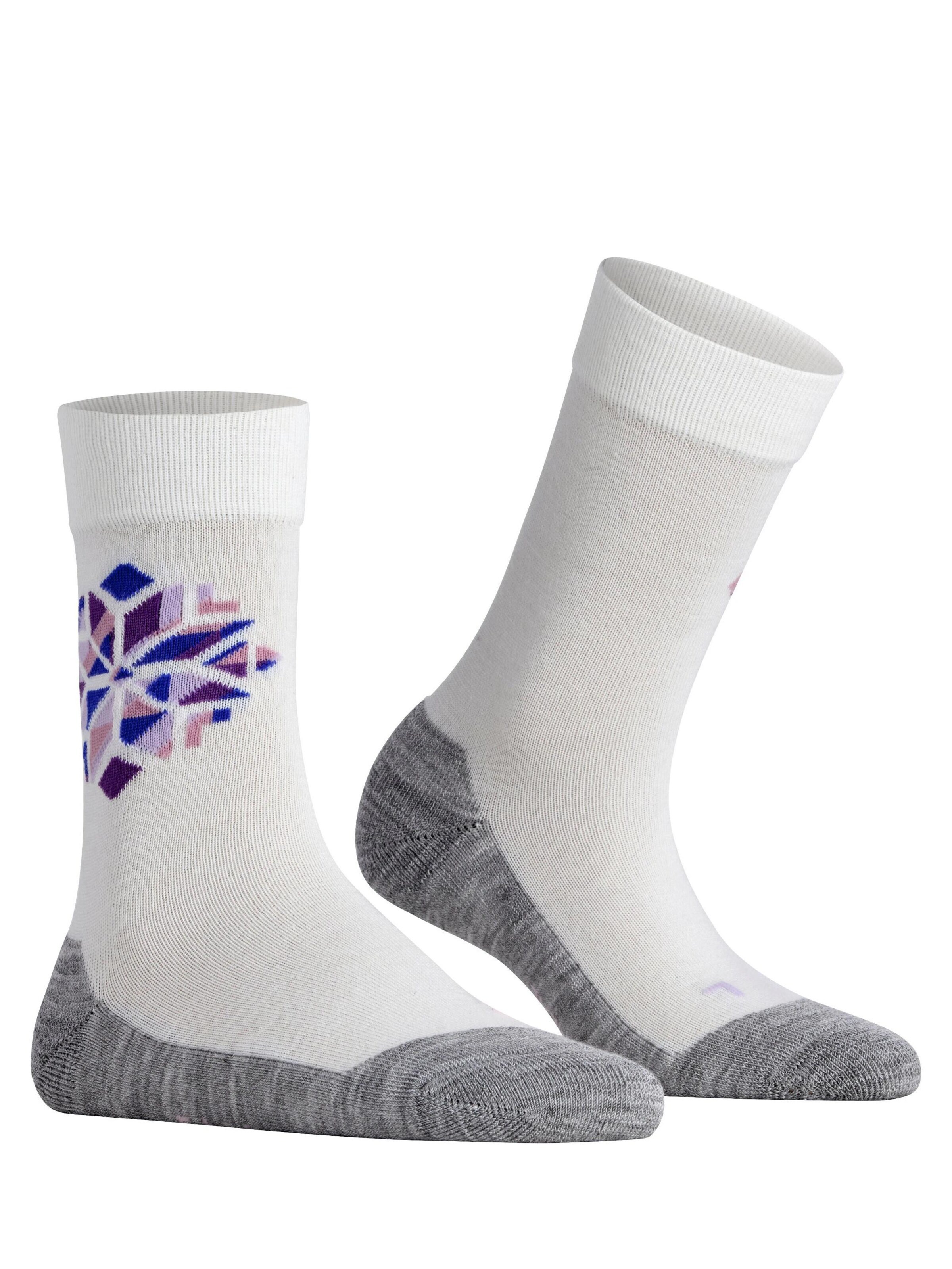 FALKE Socks 'Active Icy Snowstar' in White