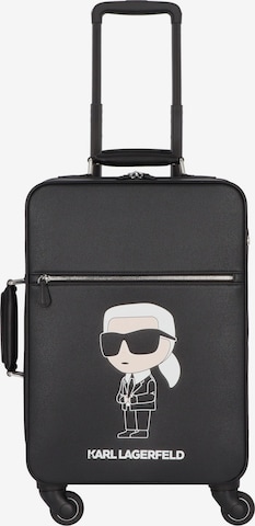 Karl Lagerfeld Trolley 'Ikonik 2.0' in Black: front